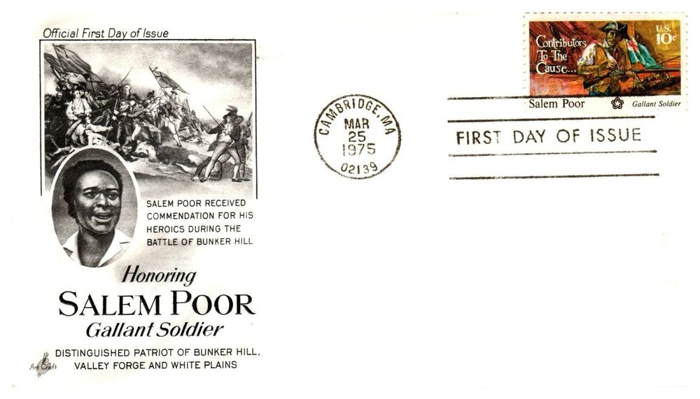 Scott #1558 Salem Poor Bicentennial 1975 FDC Artcraft Unaddressed